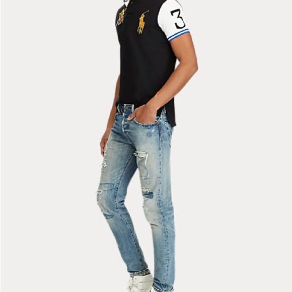 Polo Ralph Lauren Short Sleeve Scotland Polo Shirt Size Medium - Picture 6 of 8